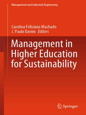 cover image of Management in Higher Education for Sustainability